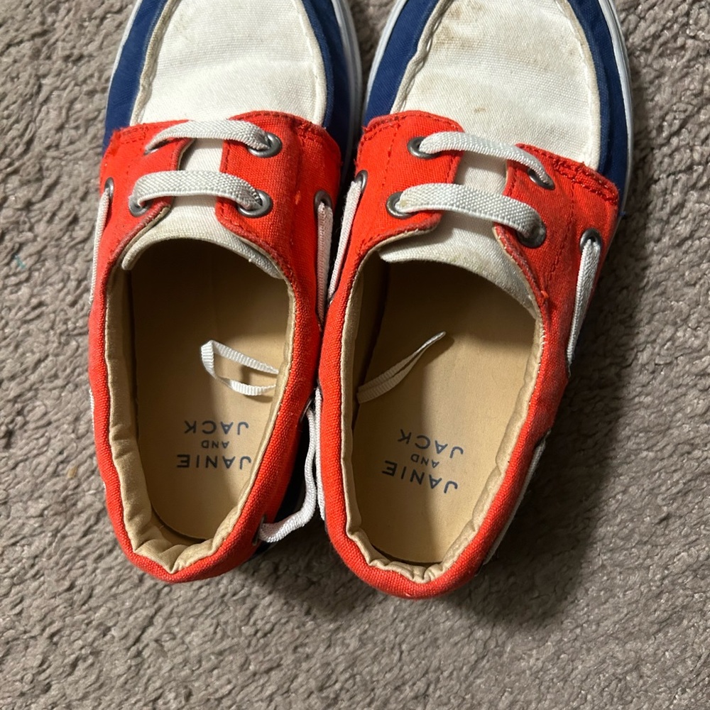 Janie and Jack Red and Blue Kids' Sneakers